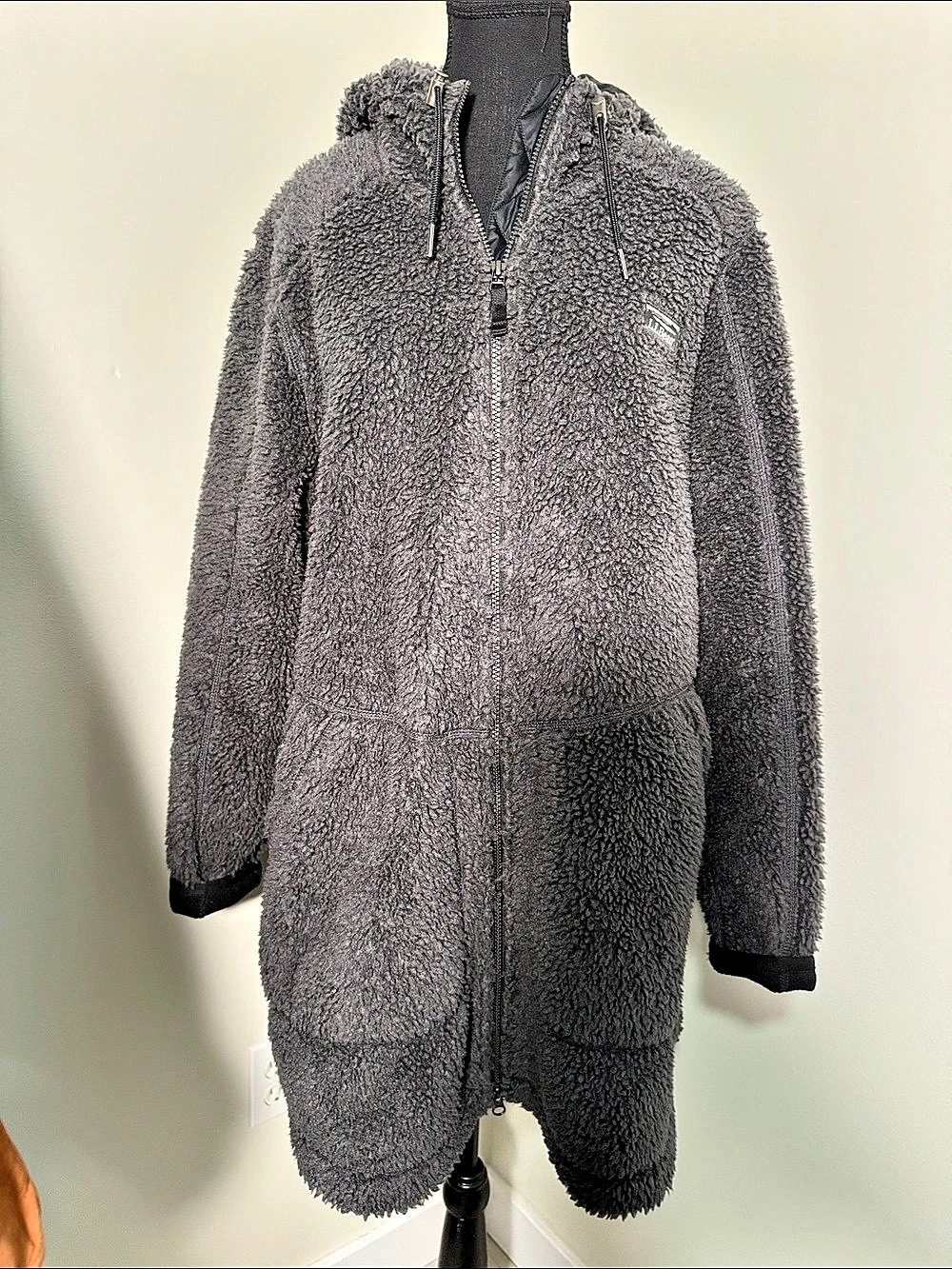 L.L.Bean Mountain Pile Fleece Coat Gray XL